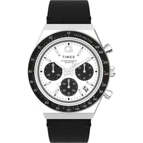 Reloj Hombre Timex Q DIVER CHRONO Blanco Negro (Ø 40 mm) de Timex, Relojes de pulsera - Ref: S72100193, Precio: 204,14 €, Des...