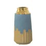 Vase Alexandra House Living Bleu Doré Céramique 13 x 13 x 24 cm de Alexandra House Living, Vases - Réf : D1620965, Prix : 32,...