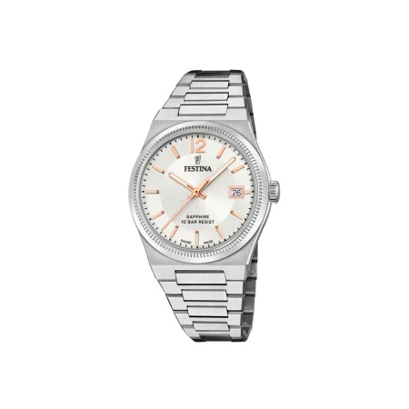 Relógio masculino Festina F20035/2 Branco Prateado (Ø 35 mm) de Festina, Relógios com braselete - Ref: S72100993, Preço: 240,...