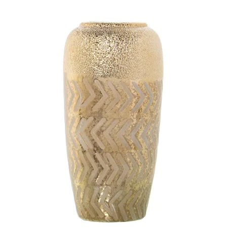 Vase Alexandra House Living Golden Ceramic 15 x 14 x 27 cm by Alexandra House Living, Vases - Ref: D1621022, Price: 33,57 €, ...