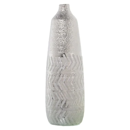 Vase Alexandra House Living Argenté Céramique 11 x 11 x 34 cm de Alexandra House Living, Vases - Réf : D1621028, Prix : 34,32...