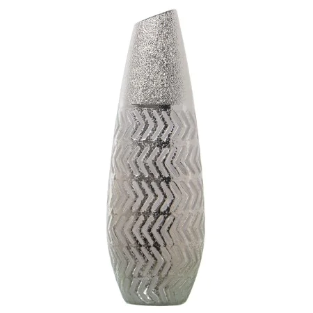 Vase Alexandra House Living Argenté Céramique 10 x 16 x 45 cm de Alexandra House Living, Vases - Réf : D1621030, Prix : 42,22...