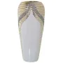 Vase Alexandra House Living Blanc Champagne Céramique Brillant 18 x 18 x 37 cm de Alexandra House Living, Vases - Réf : D1621...