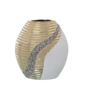 Vase Alexandra House Living Weiß aus Keramik 18 x 10 x 20 cm von Alexandra House Living, Vasen - Ref: D1621051, Preis: 17,50 ...