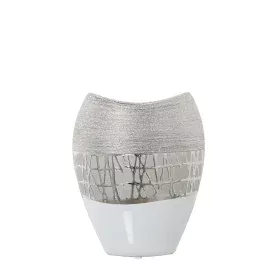 Vase Alexandra House Living Argenté Céramique 18 x 10 x 21 cm de Alexandra House Living, Vases - Réf : D1621064, Prix : 23,68...