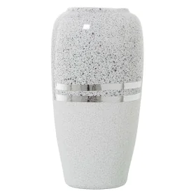 Vaso Alexandra House Living Bianco Argentato Ceramica 15 x 30 cm di Alexandra House Living, Vasi - Rif: D1621083, Prezzo: 24,...