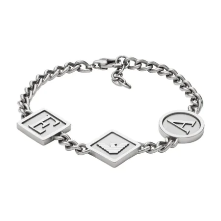 Bracelet Homme Emporio Armani STATION CHAIN Acier inoxydable de Emporio Armani, Bracelets - Réf : S72102272, Prix : 104,18 €,...