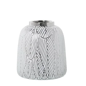 Vaso Alexandra House Living Bianco Argentato Ceramica 18 x 20 cm di Alexandra House Living, Vasi - Rif: D1621104, Prezzo: 22,...