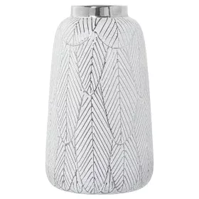 Vase Alexandra House Living Blanc Argenté Céramique 16 x 16 x 26 cm de Alexandra House Living, Vases - Réf : D1621105, Prix :...