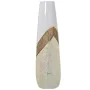 Vaso Alexandra House Living Branco Dourado Prateado Cerâmica Brilhante 14 x 14 x 45 cm de Alexandra House Living, Jarrões - R...