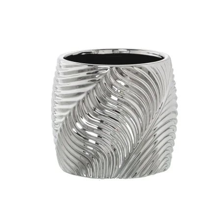 Vase Alexandra House Living Silver Ceramic 19 x 19 x 17 cm by Alexandra House Living, Vases - Ref: D1621124, Price: 32,62 €, ...