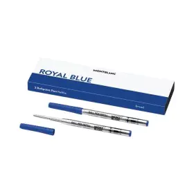 Recambio para bolígrafo Montblanc ROYAL BLUE - REFILLS BALL PEN - BROAD - 2 PCS Azul 2 Unidades de Montblanc, Bolígrafos de b...