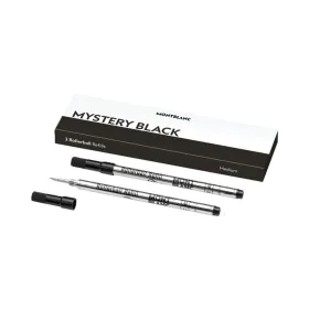 Refill for ballpoint pen Montblanc MISTERY BLACK Black 2 Units by Montblanc, Stick Ballpoint Pens - Ref: S72103367, Price: 41...