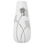 Vase Alexandra House Living White Silver Ceramic Flowers 17 x 16 x 32 cm by Alexandra House Living, Vases - Ref: D1621164, Pr...