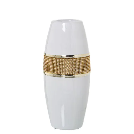 Vase Alexandra House Living Blanc Céramique 11 x 27 cm de Alexandra House Living, Vases - Réf : D1621176, Prix : 19,97 €, Rem...