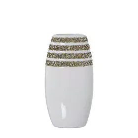 Vase Alexandra House Living White Ceramic 13 x 9 x 25 cm by Alexandra House Living, Vases - Ref: D1621183, Price: 22,01 €, Di...