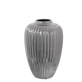 Vase Alexandra House Living Argenté Céramique 21 x 21 x 32 cm de Alexandra House Living, Vases - Réf : D1621204, Prix : 46,44...