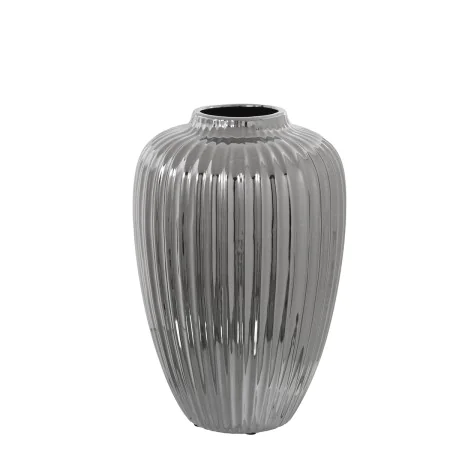 Vase Alexandra House Living Silver Ceramic 21 x 21 x 32 cm by Alexandra House Living, Vases - Ref: D1621204, Price: 46,52 €, ...