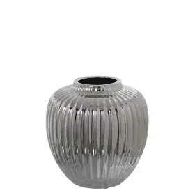 Vase Alexandra House Living Silver Ceramic 21 x 21 x 22 cm by Alexandra House Living, Vases - Ref: D1621205, Price: 34,68 €, ...