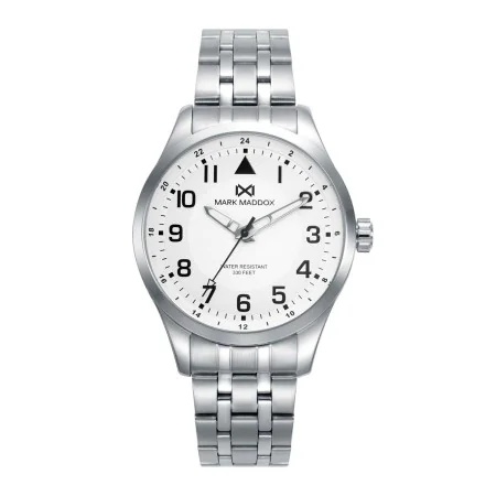 Montre Homme Mark Maddox HM0148-04 Blanc Argenté de Mark Maddox, Montres bracelet - Réf : S72104209, Prix : 73,48 €, Remise : %