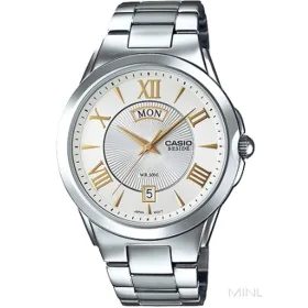 Montre Homme Casio BESIDE Argenté (Ø 41 mm) de Casio, Montres bracelet - Réf : S72104284, Prix : 107,23 €, Remise : %