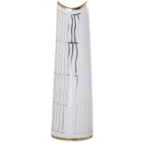 Vase Alexandra House Living Blanc Doré Céramique 13 x 14 x 41 cm de Alexandra House Living, Vases - Réf : D1621235, Prix : 56...