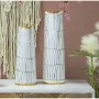 Vase Alexandra House Living Blanc Doré Céramique 13 x 14 x 41 cm de Alexandra House Living, Vases - Réf : D1621235, Prix : 61...