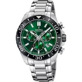 Relógio masculino Festina F20042/3 Verde Prateado de Festina, Relógios com braselete - Ref: S72105384, Preço: 328,43 €, Desco...