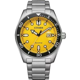 Herrenuhr Citizen OF COLLECTION - MARINE 1760 ECO DRIVE - YELLOW Gelb Silberfarben (Ø 43 mm) von Citizen, Armbanduhren - Ref:...