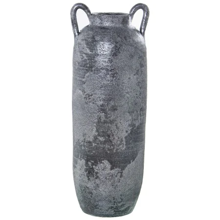 Floor vase Alexandra House Living Silver Ceramic Aged finish 17 x 17 x 46 cm With handles by Alexandra House Living, Vases - ...