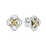 Orecchini Donna Pandora TWO-TONE FLOWER Argento puro 925 di Pandora, Orecchini - Rif: S72105688, Prezzo: 94,30 €, Sconto: %