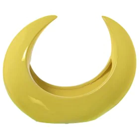 Centerpiece Alexandra House Living Yellow Ceramic Moon 14 x 29 x 28 cm by Alexandra House Living, Ornaments - Ref: D1621351, ...