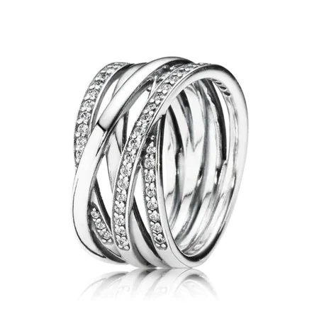 Bague Femme Pandora SPARKLING & POLISHED LINES - RING - SIZE 52 de Pandora, Bagues - Réf : S72105802, Prix : 108,57 €, Remise...