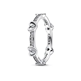 Anel feminino Pandora RADIANT SPARKLING HEARTS - RING - SIZE 50 de Pandora, Anéis - Ref: S72105819, Preço: 66,56 €, Desconto: %