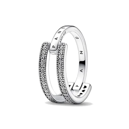 Anello Donna Pandora SIGNATURE LOGO & PAVE DOUBLE BAND - RING - SIZE 52 di Pandora, Anelli - Rif: S72105828, Prezzo: 86,89 €,...