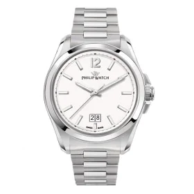 Montre Homme Philip Watch AMALFI Blanc Argenté (Ø 43 mm) de Philip Watch, Montres bracelet - Réf : S72105977, Prix : 275,43 €...