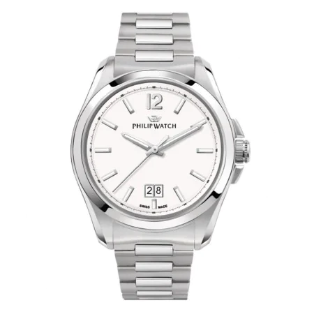 Relógio masculino Philip Watch AMALFI Branco Prateado (Ø 43 mm) de Philip Watch, Relógios com braselete - Ref: S72105977, Pre...