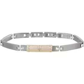 Bracelet Homme Maserati ICONIC Cuir Acier inoxydable de Maserati, Bracelets - Réf : S72106002, Prix : 75,27 €, Remise : %