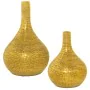 Set of 2 Vases Alexandra House Living Golden Ceramic 24 x 45 x 39 cm (2 Pieces) by Alexandra House Living, Vases - Ref: D1621...