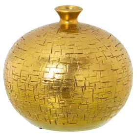 Vase Alexandra House Living Golden Ceramic 25 x 25 x 20 cm by Alexandra House Living, Vases - Ref: D1621391, Price: 38,02 €, ...