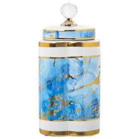 Tibor Alexandra House Living Blue White Golden Ceramic 18 x 30 cm by Alexandra House Living, Vases - Ref: D1621419, Price: 58...