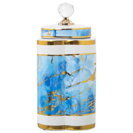 Tibor Alexandra House Living Blue White Golden Ceramic 18 x 30 cm by Alexandra House Living, Vases - Ref: D1621419, Price: 58...