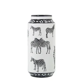 Vase Alexandra House Living White Ceramic Zebra 16 x 16 x 29 cm by Alexandra House Living, Vases - Ref: D1621423, Price: 56,3...