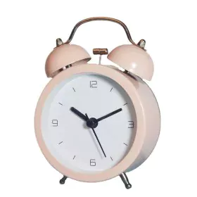 Orologio-Sveglia Analogico Romimex Rosa Metallo 9 x 12 x 5 cm di Romimex, Sveglie - Rif: D1616193, Prezzo: 16,95 €, Sconto: %