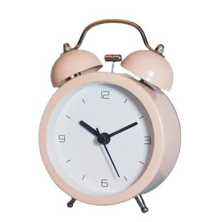 Analogue Alarm Clock Romimex Pink Metal 9 x 12 x 5 cm by Romimex, Alarm clocks - Ref: D1616193, Price: 16,95 €, Discount: %