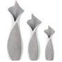 Set di 3 Vasi Alexandra House Living Bianco Grigio Ceramica 14 x 27 x 42 cm (3 Pezzi) di Alexandra House Living, Vasi - Rif: ...