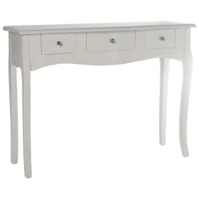 Console Alexandra House Living Blanc Bois 105 x 80 x 33 cm de Alexandra House Living, Tables - Réf : D1624324, Prix : 183,57 ...