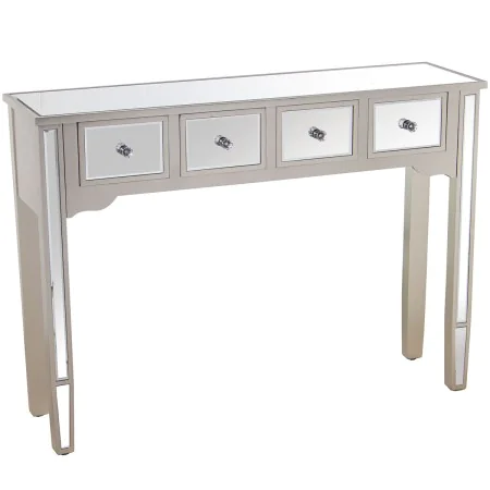 Console Alexandra House Living Champagne Bois 110 x 80 x 30 cm de Alexandra House Living, Tables - Réf : D1624338, Prix : 217...