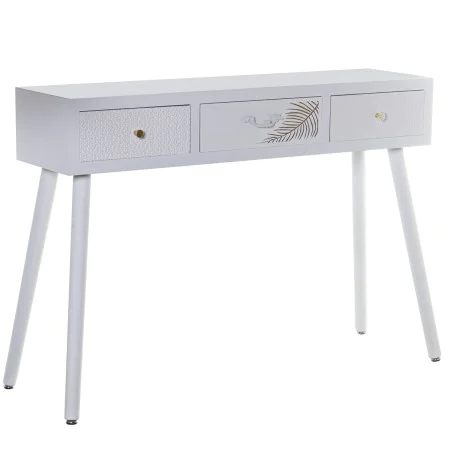 Console Alexandra House Living Bianco Dorato Legno 107 x 78 x 30 cm di Alexandra House Living, Tavoli - Rif: D1624383, Prezzo...