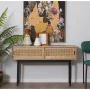 Console Alexandra House Living Brown Black Wood wicker 120 x 75 x 30 cm by Alexandra House Living, Tables - Ref: D1624386, Pr...